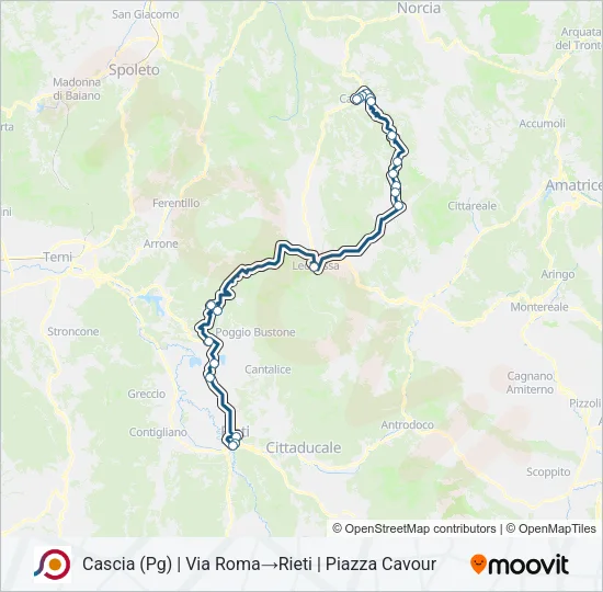 COTRAL Bus Line Map