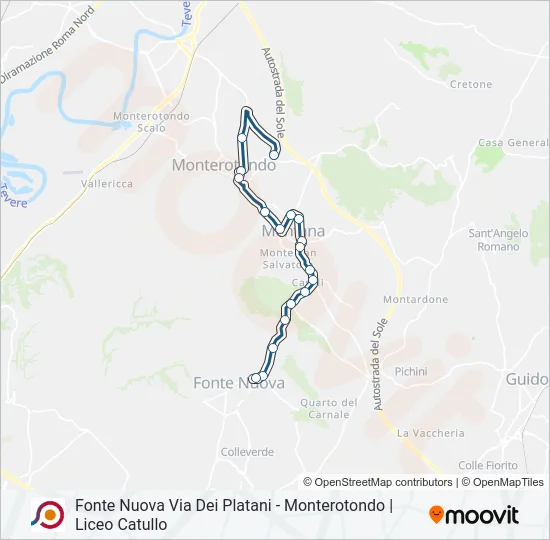 COTRAL Bus Line Map