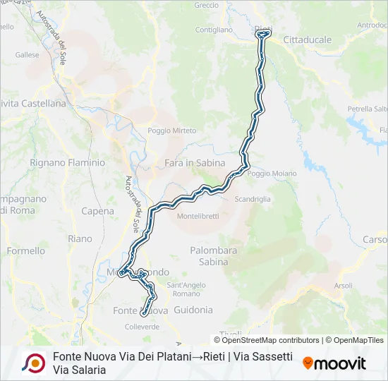COTRAL Bus Line Map