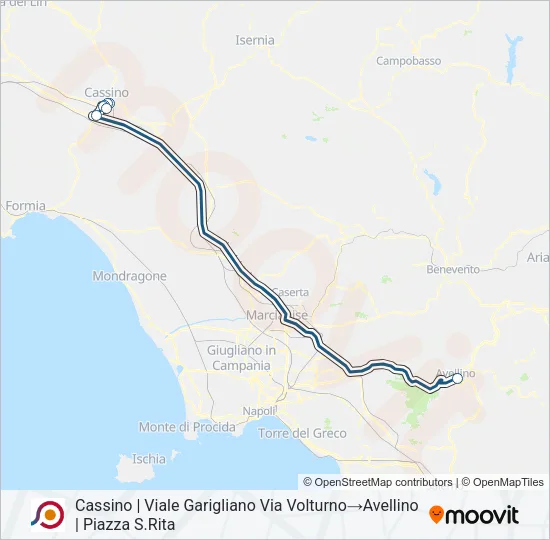 COTRAL Bus Line Map