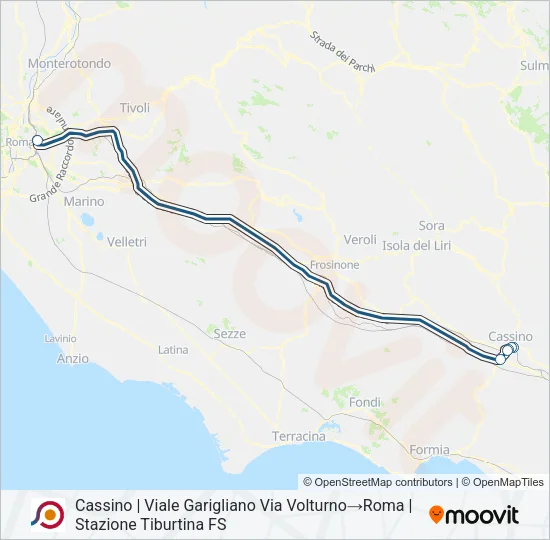 COTRAL Bus Line Map