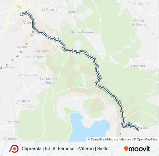 COTRAL Bus Line Map