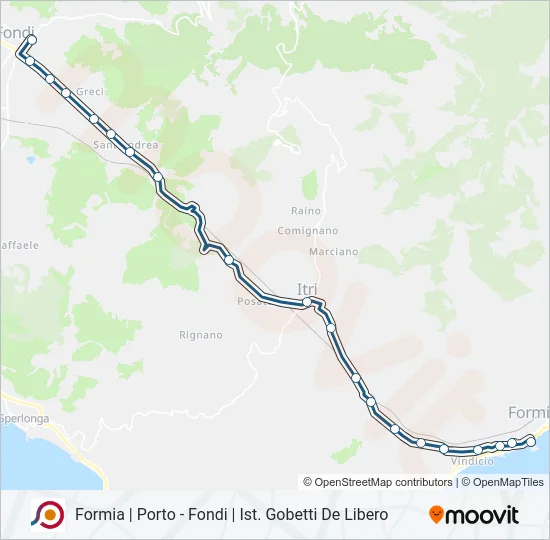 COTRAL Bus Line Map