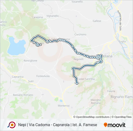 COTRAL Bus Line Map