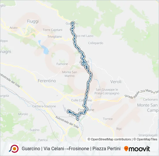 COTRAL Bus Line Map