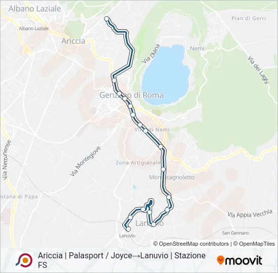 COTRAL Bus Line Map