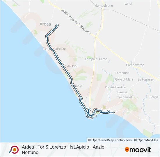 COTRAL Bus Line Map