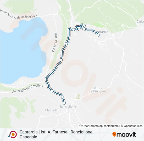 COTRAL Bus Line Map