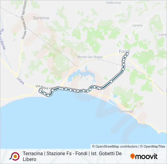 COTRAL Bus Line Map