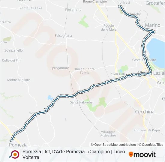 COTRAL Bus Line Map