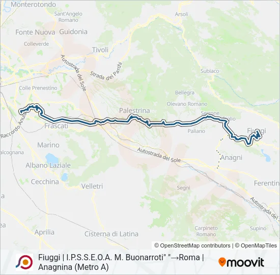 COTRAL Bus Line Map