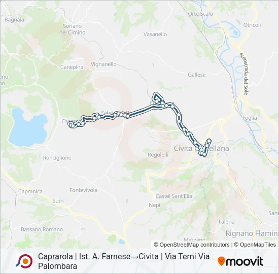COTRAL Bus Line Map