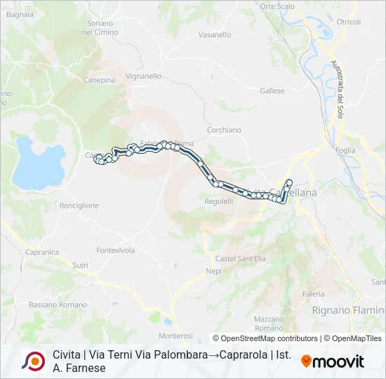 COTRAL Bus Line Map