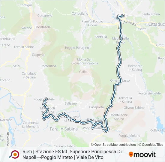COTRAL Bus Line Map