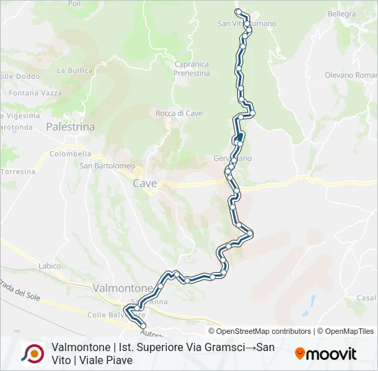 COTRAL Bus Line Map