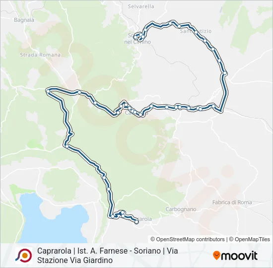 COTRAL Bus Line Map