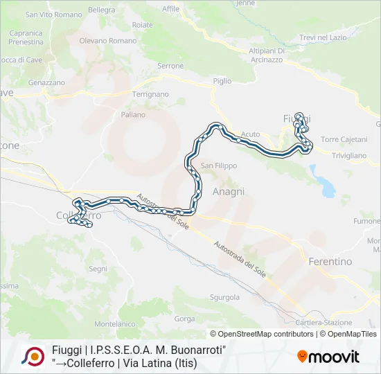 COTRAL Bus Line Map