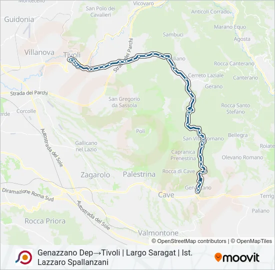 COTRAL Bus Line Map