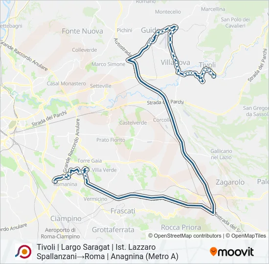 COTRAL Bus Line Map