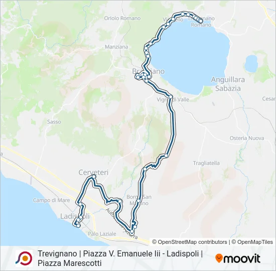 COTRAL Bus Line Map