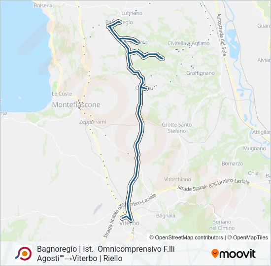 COTRAL Bus Line Map