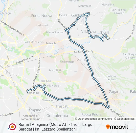 COTRAL Bus Line Map
