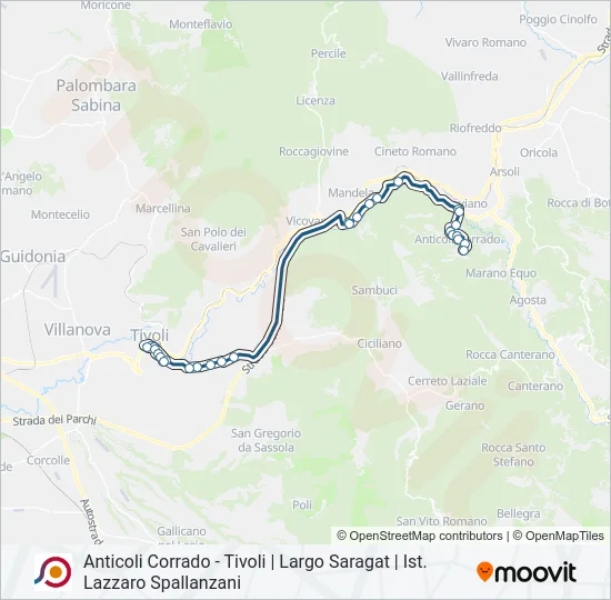 COTRAL Bus Line Map