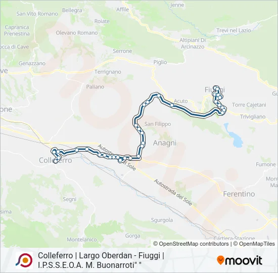 COTRAL Bus Line Map