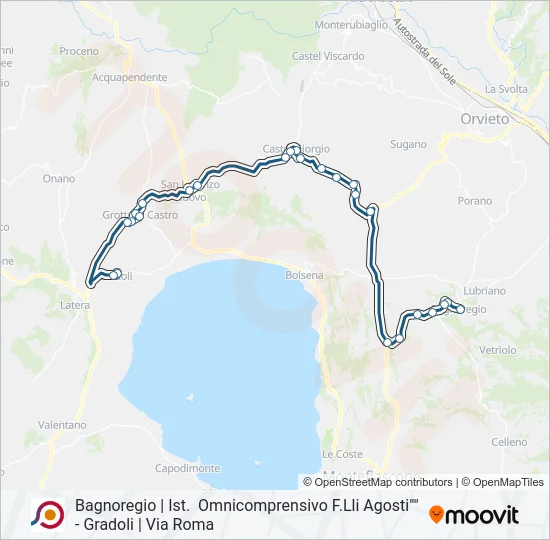 COTRAL Bus Line Map