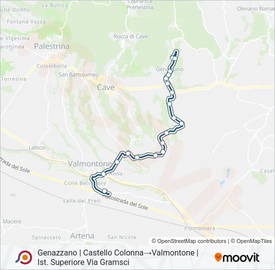 COTRAL Bus Line Map