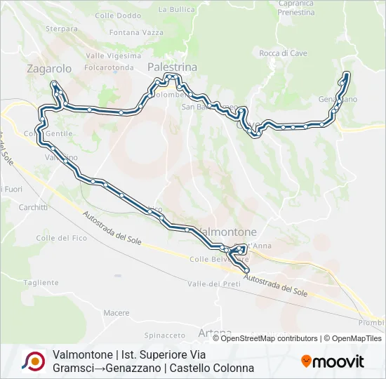 COTRAL Bus Line Map