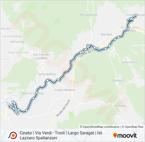 COTRAL Bus Line Map