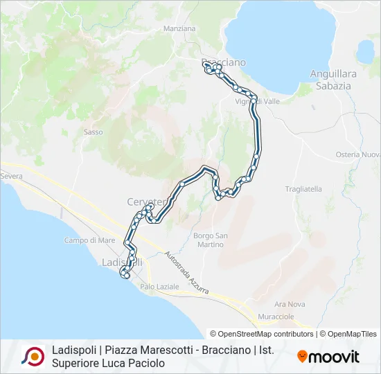 COTRAL Bus Line Map