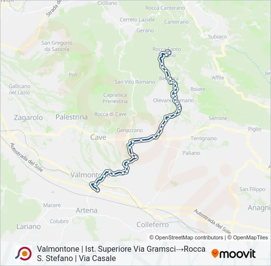 COTRAL Bus Line Map