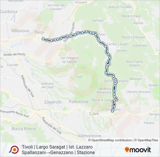 COTRAL Bus Line Map
