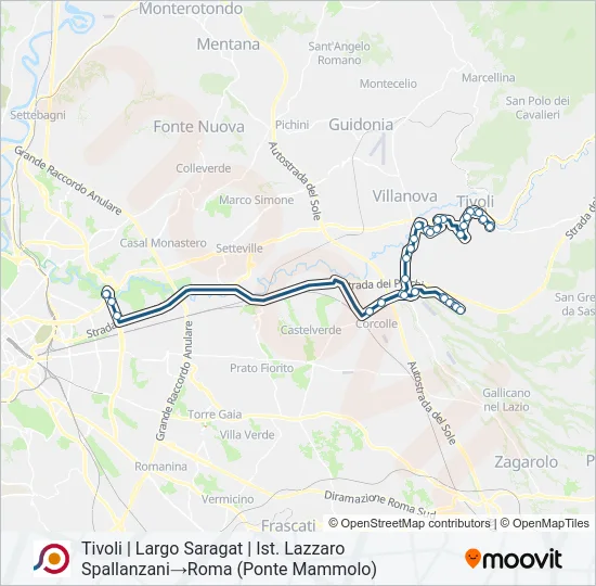 COTRAL Bus Line Map