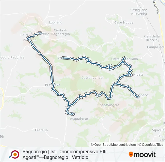 COTRAL Bus Line Map