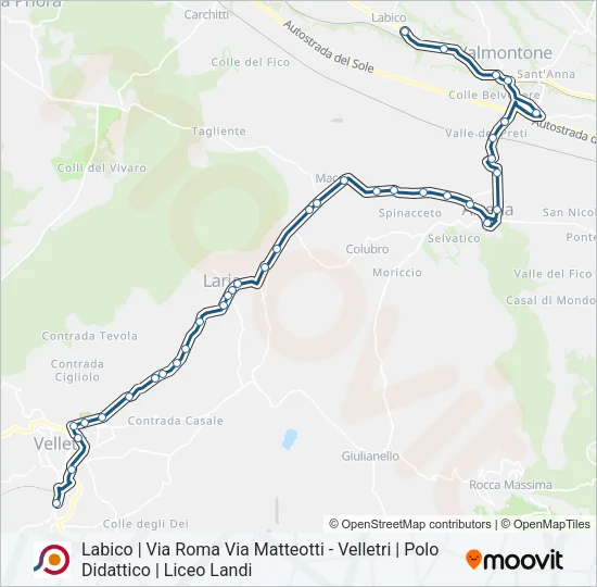 COTRAL Bus Line Map