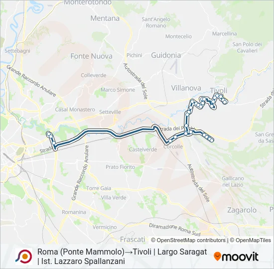 COTRAL Bus Line Map