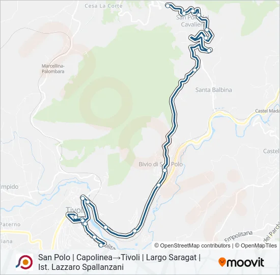 COTRAL Bus Line Map