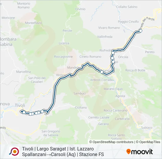 COTRAL Bus Line Map
