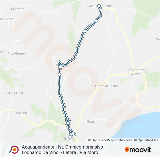 COTRAL Bus Line Map