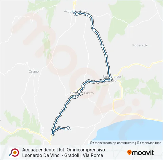 COTRAL Bus Line Map