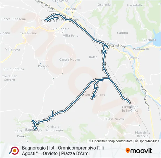 COTRAL Bus Line Map