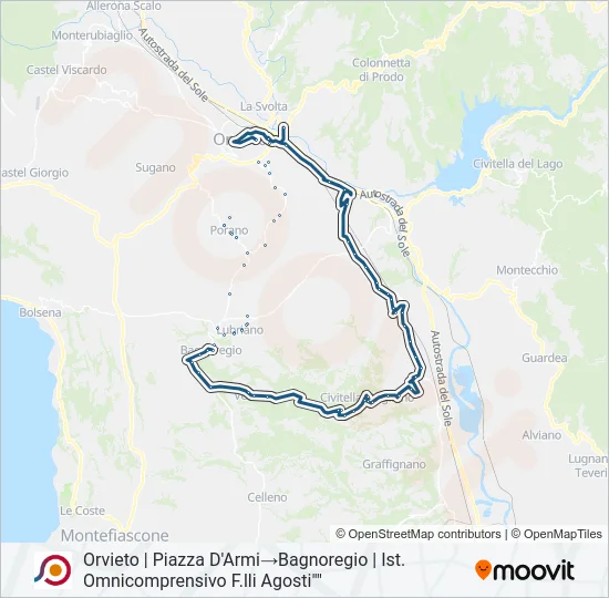 COTRAL Bus Line Map