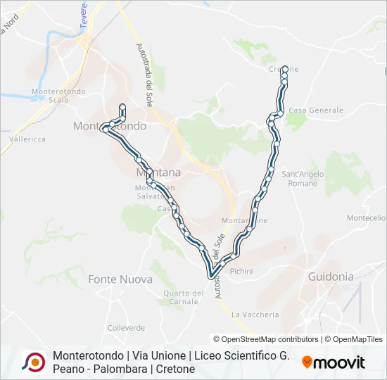 COTRAL Bus Line Map