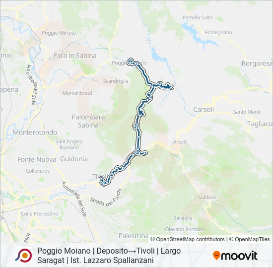 COTRAL Bus Line Map