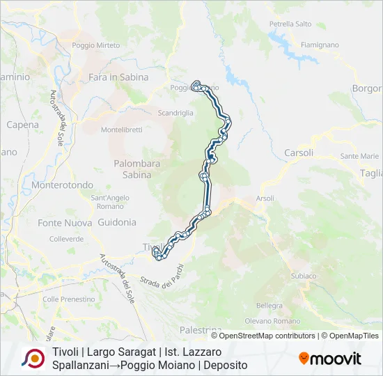 COTRAL Bus Line Map