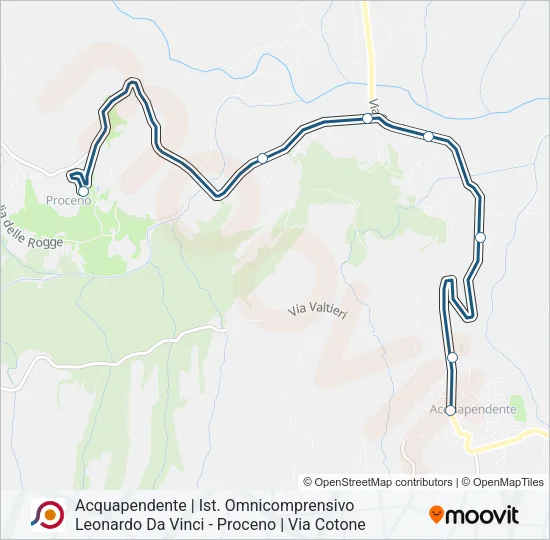 COTRAL Bus Line Map