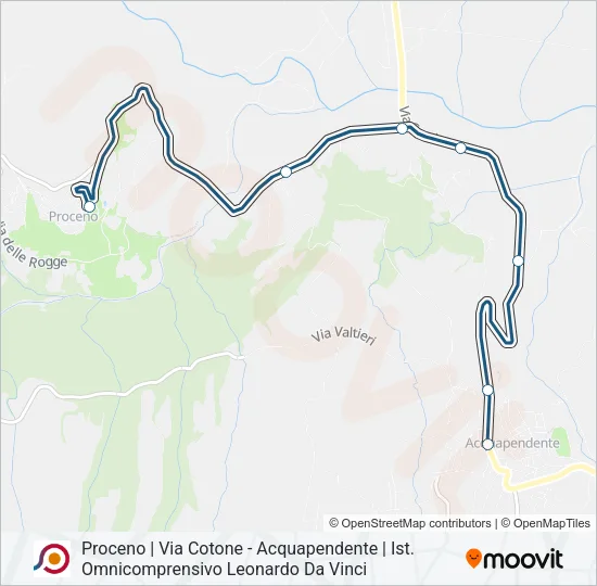 COTRAL Bus Line Map